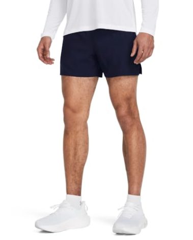 Under Armour Men's Launch Run 5-Inch Shorts, (410) Midnight Navy/Midnight Navy/Reflective, Large