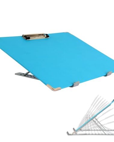 Slant Board for Writing 16 x 12 Inch Adjustable Tilted Writing Board Sloped Surface to Improve Handwriting Legibility 20°Slanted Clipboard for Writing Reading Drawing