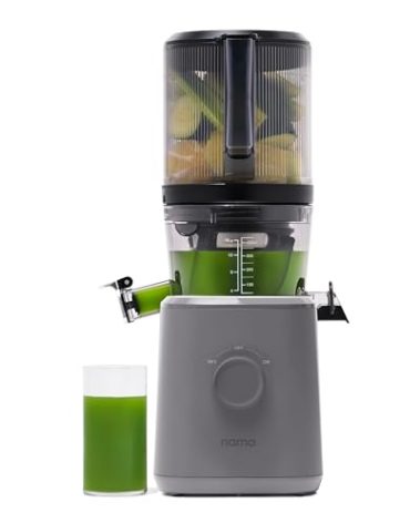 Nama J2 Cold Press Juicer – Self Feeding for Hands-Free Operation with Wide Mouth Hopper for Whole Recipe Loading, Zero Waste Masticating Juicer For More Juice, Less Pulp – Easy Cleanup & Assembly