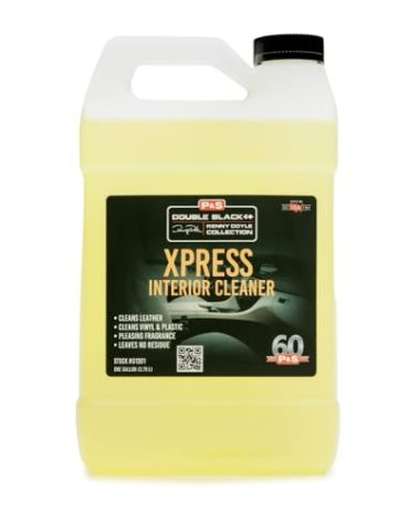 P & S Professional Detail Products Xpress Interior Cleaner – Safe for Leather, Vinyl, Plastic & More, Removes Dirt, Grease & Oil, No Residue, Fresh Scent, No Dilution Needed - 1 Gallon