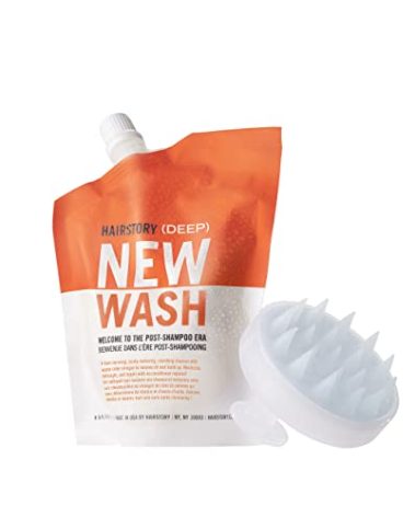 Hairstory New Wash Deep Clean Refill, Clarifying Cleansing Cream for Oily & Fine Hair, Detergent Free Shampoo & Conditioner Alternative, 8oz
