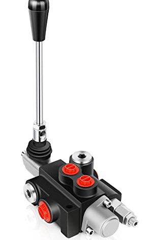 GYZJ Hydraulic Flow Control Valve 1 Spool 11 GPM G Ports Adjustable Relief Lever Handle Double Acting Parallel Center Tractor Loader W/Joystick Small Tractors/Tanks Loaders Log Splitters 3600 PSI