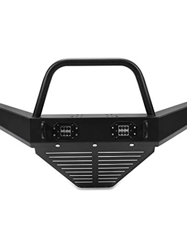 ALMULOO Front Winch Bumper w/LED Lights Compatible with 2010-2021 Polaris Ranger 400 500 800 Mid Size Ranger 570 Mid Size/Full Size