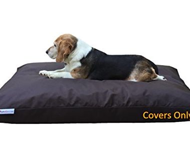 ACW Do It Yourself DIY Pet Bed Pillow Duvet 1680 Durable Cover + Waterproof Internal case for Dog/Cat at Medium 36"X29" Seal Brown Color - Covers only