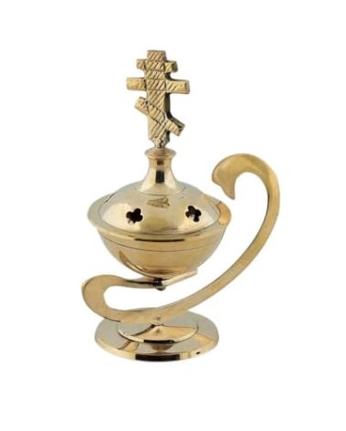 Christian Byzantine Orthodox Greek Censer Incense Burner Liturgy (7761-b)
