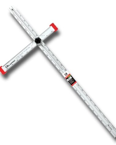 Kapro - 317 Adjustable Drywall T-Square Tool - Aluminum - for Layout and Marking - Features Sliding Head and Dual Directional Printed Scale - 48 Inch