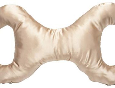 Save My Face!" La Petite Pillow (Champagne, Satin)