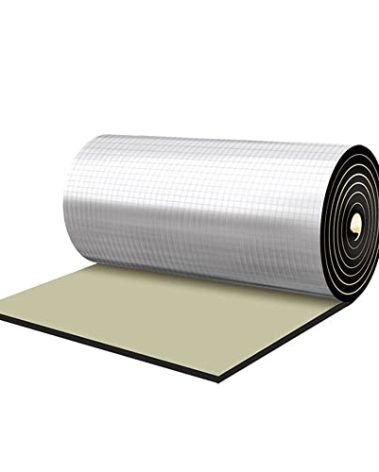 Car Heat Sound Deadening Insulation Mat, 197mil 10.76sqft Sound Deadener & Heat Insulation Pad for Auto Hood Engine Roof Door and Trunk - 40 Inch x 40 Inch, Aluminum Foil Finish