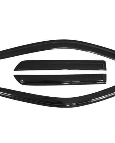 Window Visor Compatible with 2011-2025 Dodge Durango, Acrylic Smoke Tinted 4PCS Sun Rain Shade Guard Wind Vent Air Deflector by IKON MOTORSPORTS, 2012 2013 2014 2015 2016 2017