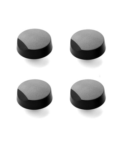 Anniparts Dacor Cooktop Knobs, 4 Pcs Black Plastic Modern Matte Knobs, 1.94 x 1.19 inches, Replacement for Dacor 82977, 82974, SGM304, SGM365, SGM466 and More
