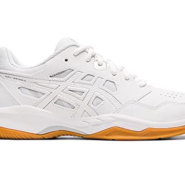ASICS Women's Gel-RENMA Indoor Shoe, 6, White/Pure Silver