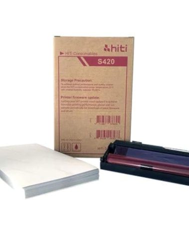 HiTi 4x6'' P-100 Media Print Kit for S420 Photo Printer (100 Prints) 87.P3414.06XT