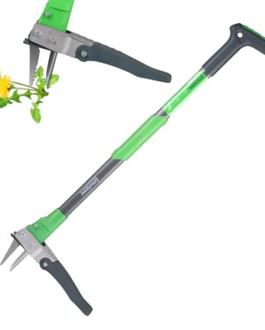 Grootpow WP5 Apex Weeder, Lightweight Weed Puller Tool for Women, Weeding Remover Tool with 3-Claw Stainless Steel, 39-inch Ergonomic Handle, Easily Remove Weeds Without Bending or Kneeling