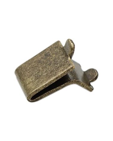 Xadnitu Adjustable Steel Pilaster Shelf Clip Support, 20pcs Bronze Galvanized Steel Shelf Brackets