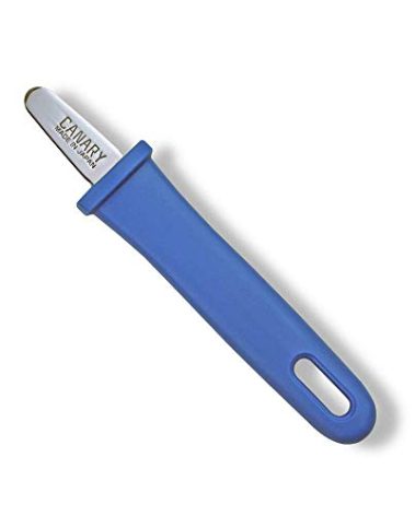 CANARY Box Opener Safe Mini Cutter 5" [No Blade], Non Sharp Extra Safety Package Opener Tool, Blue, Made in JAPAN