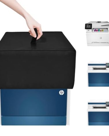 NUENSS-ROR Dust Cover for HP - Waterproof Anti-Static Dustproof Printer Cover Case for HP Color LaserJet Pro MFP 4301fdw/4301fdn & M283fdw (Black)