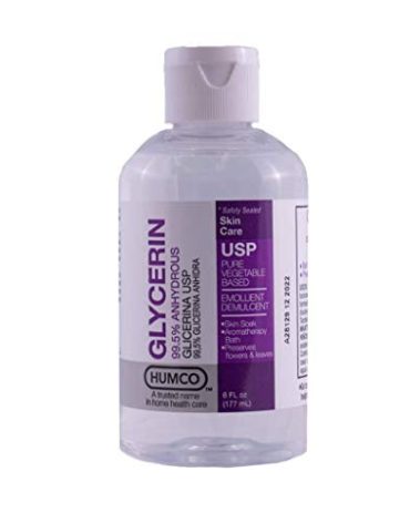 HUMCO Glycerin USP Grade Ointment, 6 Fl Oz, Pure, Natural, Pure Vegetable Based, Skin Care