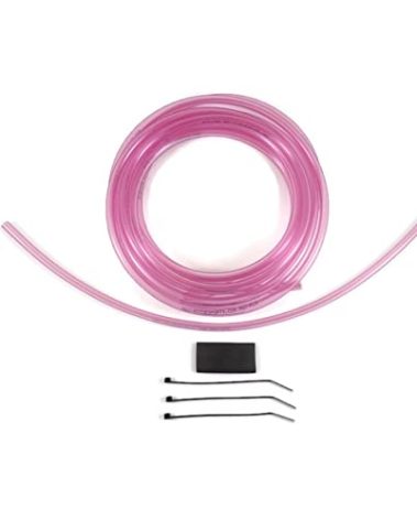 MAX-MOTORSPORTS Universal 4mm ID Carburetor Vent Hose Lines Overflow 10'ft Kit fits Keihin Mikuni Carb Mx ATV (Clear Factory Pink) (UNI10)