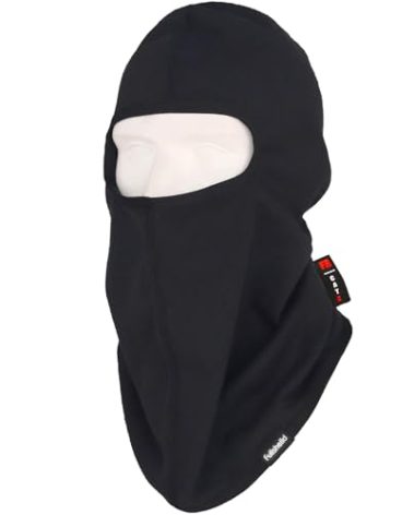 FR Face Mask Flame Resistant Balaclava FR Face Mask for Men Cotton Welding Balaclava Arc Rated NFPA2112 CAT2 Cover Welding Hood 1 Pack Black One Size
