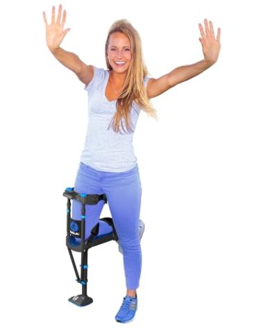 iWALK3.0 – The Original Hands Free Knee Crutch - Alternative to Crutches and Knee Scooters - iWALK Replaces Crutches for Adults - Peg Leg Crutch For Lower Leg Injuries - See All Qualifications for Use - Not for Elderly or Balance Impaired