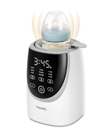 Papablic NutriWarm™ Swirlable Bottle Warmer – Advanced Nutrient-Preserving Warming Technology, Fast and Even Warming for Breastmilk & Formula, Precise Temperature Control, Easy to Use