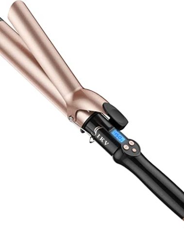 1 1/2 inch Extra Long Barrel Curling Iron, 1.5 Inch Large Barrel for Long Hair Ceramic Tourmaline