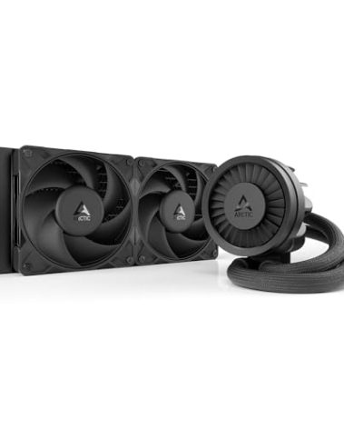 ARCTIC Liquid Freezer III Pro 240-240 mm AIO CPU Cooler, Water Cooling, 38 mm Radiator, PWM Pump, VRM Fan, AMD AM5/AM4, Intel LGA1851/1700 Contact Frame - Black