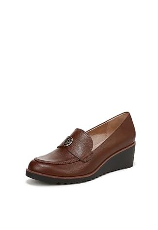 Life Stride Womens Zed Wedge Loafer Dark Tan 9 M