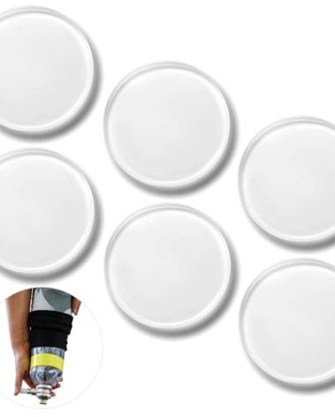 Geiserailie 6 Pcs Amputee Pads Prosthetic Liner Patch Prosthetic Leg Pads Prosthesis Liner for Leg Amputee Gifts, Reduce Friction and Skin Irritation (3.9 Inches)