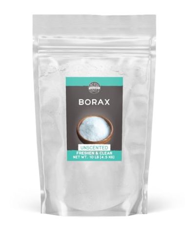 Birch & Meadow Borax, Bulk Size, Unscented, Laundry & Cleaning Additive (10 Pound)
