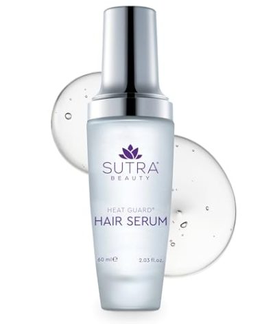 SUTRA Heat Guard Hair Serum for Frizzy, Dry & Damaged Hair - Thermal Protecting Serum Hydrates, Protects & Repairs Against Heat with Hyaluronic Acid & Jojoba Oil - Anti-Frizz Haircare Products