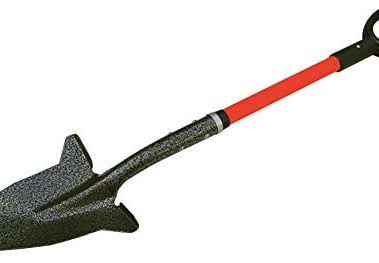 Spear Head Spade SHFD3 40" Red Garden Spade Shovel - Gardening Shovel with a 9" x 11" Beveled Blade, Steel-Reinforced Fiberglass Long Handle & Cushioned D-Grip - Digging Spade for Planting