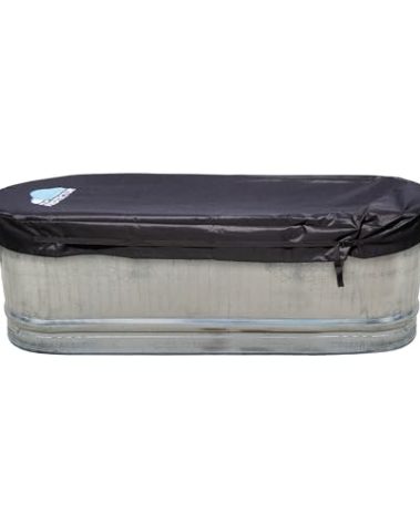 Polar Protector - Stock Tank Cover Ice Water Therapy Ice Bath Cold Water Fits 2 X 2 X 6 Galvanized 170 Gallon Tanks Waterproof Rip Proof Tough Keeps Water Clean