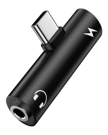 USB C to 3.5mm Audio Adapter and Fast Charger for Samsung Galaxy A17 A16 5G A36 S25 S25 Ultra A26 A56 S24 FE A35 A55 S23, 2in1 Type C to Headphone Jack Aux Adapter and 27W USB-C Phone Fast Charging