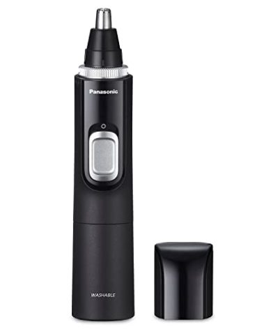 Panasonic Ear and Nose Hair Trimmer for Men with Vacuum Cleaning System, Powerful Motor and Dual-Edge Blades for Smoother Cutting, Wet/Dry – ER-GN70-K (Black)