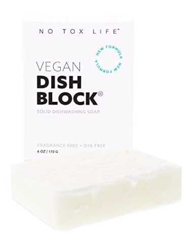 No Tox Life DISH BLOCK - Free of Dyes and Fragrance - Zero Waste Dish Soap