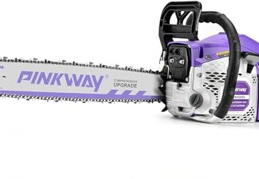 2-cycle 63CC Chainsaw Saw Gas Powered 20" Chain Saws Cordless Petrol Saw Handheld Chainsaw for Cutting Wood Trees Branches (63ACG)