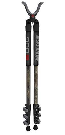 BOG Adrenaline Camo Bipod Shooting Rest with Lightweight Aluminum Construction, Switcheroo System, Universal Shooting Rest Head, Lever Locks, High Density Foam Grip, for Hunting, Shooting, and Outdoor