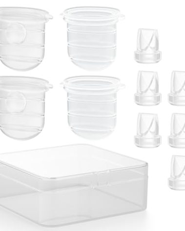 GOTOCUT Diaphragm & Duckbill Valve Set Compatible with Momcozy M6 Breast Pump, Includes 6 Duckbill Valves and 4 Diaphragms, Pump Parts Works with Mobile Style M6