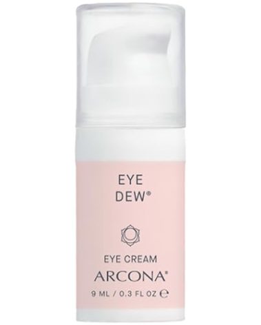 ARCONA Eye Dew - Shea Butter, Hyaluronic Acid + Liquid Crystals Fill In Lines + Wrinkles, Hydrates, Protects .3 oz. Made In The USA