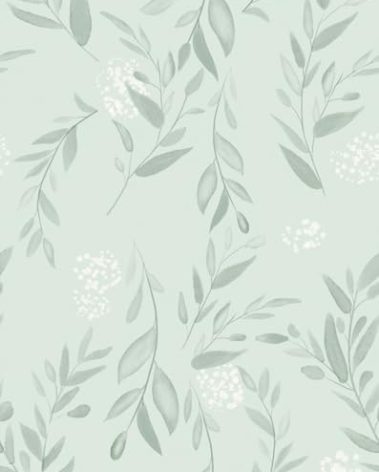 Sage Green Leaf Peel and Stick Wallpaper Boho Green Floral Contact Paper for Cabinets and Drawers Removable Self Adhesive Farmhouse Wallpaper for Bathroom Waterproof Modern Contact Paper 393inL17.3inW