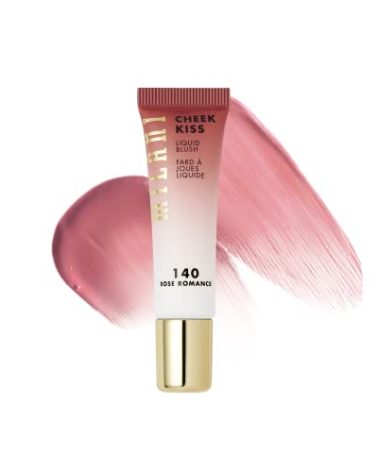 Milani Cheek Kiss Liquid Blush Makeup, Lightweight, Blendable & Buildable for Radiant Flushed Cheeks, Skin-Loving Formula - Rose Romance