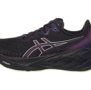 ASICS Womens Novablast 4 Running Shoes, BLACK/BLUE EXPANSE, 8 UK