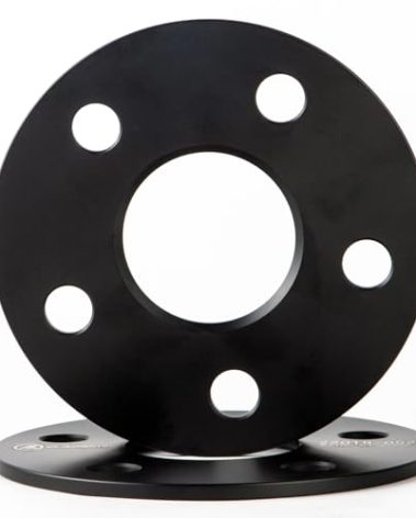 VLAOSCHI Black Forged 5x110 Hubcentric Wheel Spacers 5mm with 65.1mm Center Bore (No Lip) Compatible with Jeep-Chevy-Pontiac-Saab 5 Lug - Pack of 2