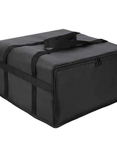 Musbus 24'x24'x14' Pizza Carrier Insulated Bags Large for Deliveries, Insulated Pizza Carrier Delivery Bag Food Bag for Personal and Professional Use, Black 4, 24W x 24D x 14H