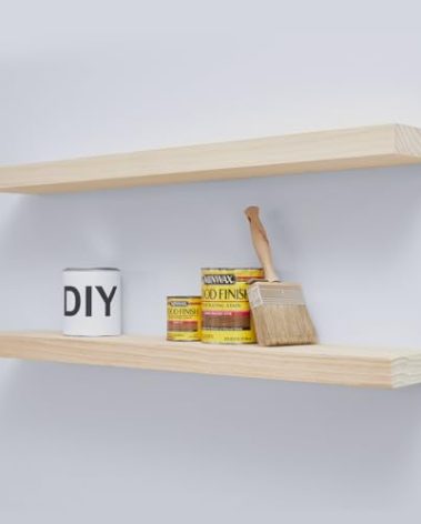 Homeforia 36 inch Wood Floating Shelves, High End Solid Natural Wood 36inch Large Floating Shelf Bathroom, Unfinished Wooden Floating Shelves for Wall, Heavy Duty Bracket, 36 X 6.5 X 1.75 in, Set of 2