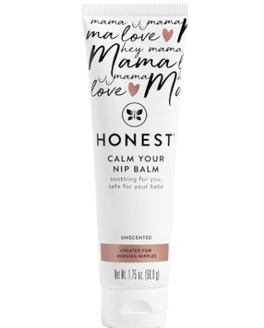 The Honest Company Mama Calm Your Nip Balm Nourishing Soothing Nipple Cream for Nursing Naturally Derived and Safe Sensitive Baby Skin 1.75 fl oz