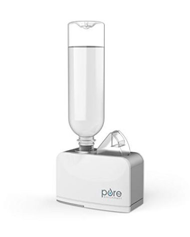 Pure Enrichment MistAire Travel - Ultrasonic Cool Mist Water Bottle Humidifier with Auto Shut-Off, Mood Light, Fold-Out Leg, and Storage Bag for Portable Use at Home, Office, Hotel, and More