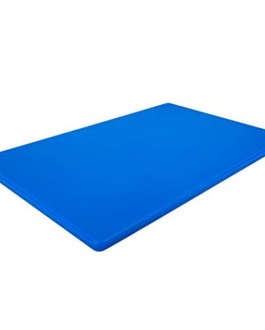 Thirteen Chefs Large 18 x 12 Blue Cutting Board - 1/2" Thick HDPE Plastic for Fish and Seafood, Professional Restaurant Quality Poly with NSF Stamp