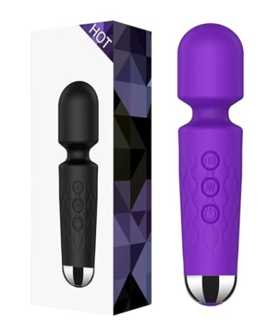 Kitppit Back Relaxation Massager - Rechargeable Mini Electric Body Massager - for Foot - Arm Muscle Relaxation (Purple)